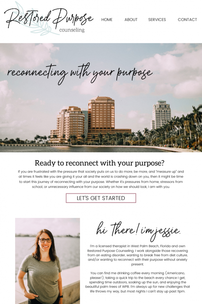 Website Design, Logo, And Branding For Therapist